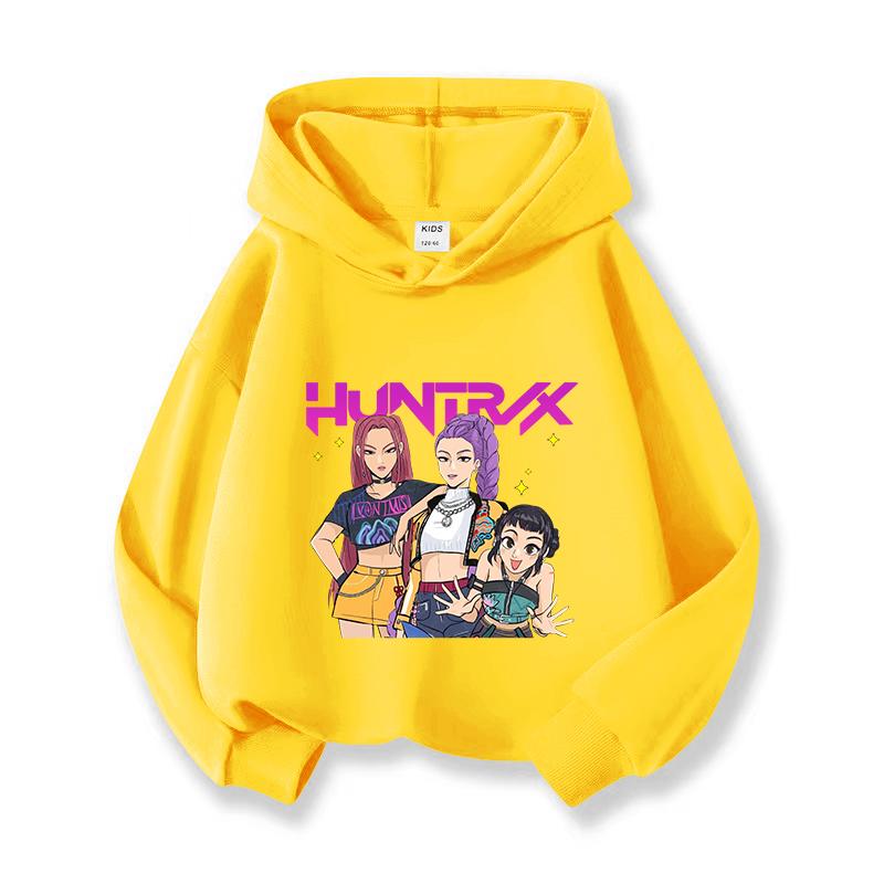 2025 Hot Anime K-Pop Loveliness Demon Hunters Thickened in Autumn and Winter  Harajuku Hip Hop  Hoodie
