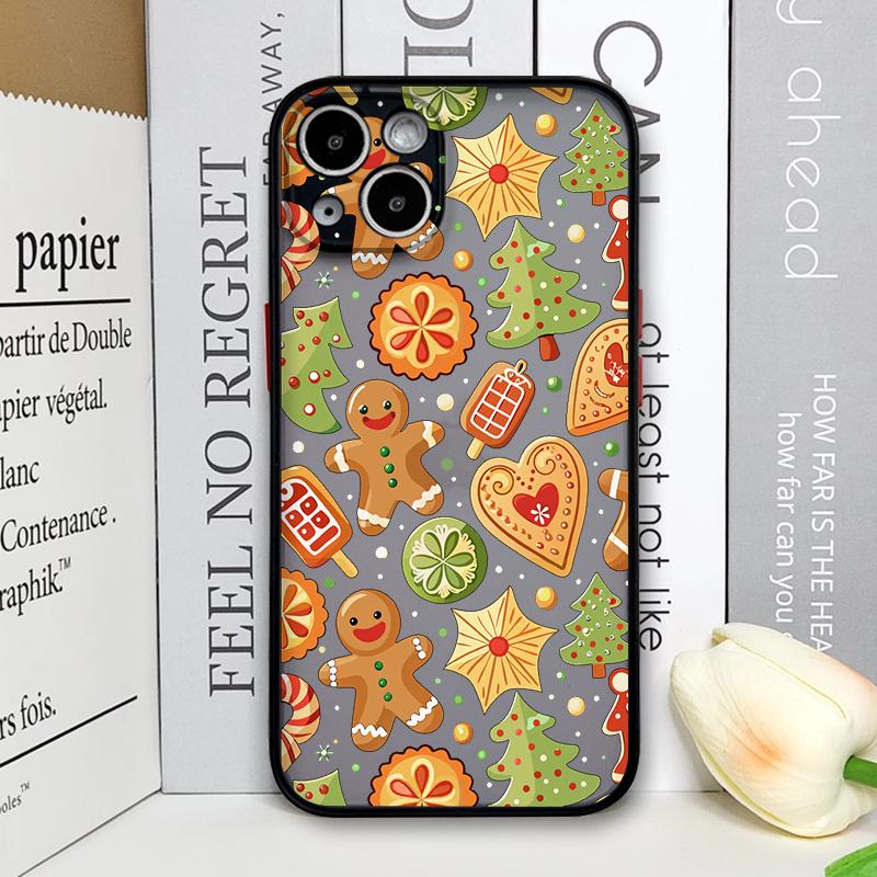 

Funny Christmas Themed Gingerbreadman Phone Case for Samsung Galaxy S25 Ultra S24 Fe S23 S22 Plus S21FE 5G Shockproof Soft Cover Galaxy S23+