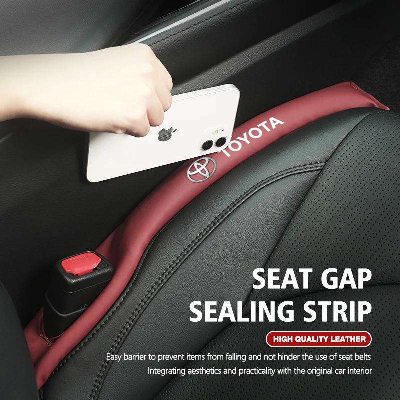 Toyota Car Seat Gap Plug Leather Cotton Sealing Strip Accessories For Toyota GR Corolla Yaris Aygo Prius CHR Camry Auris Avensis