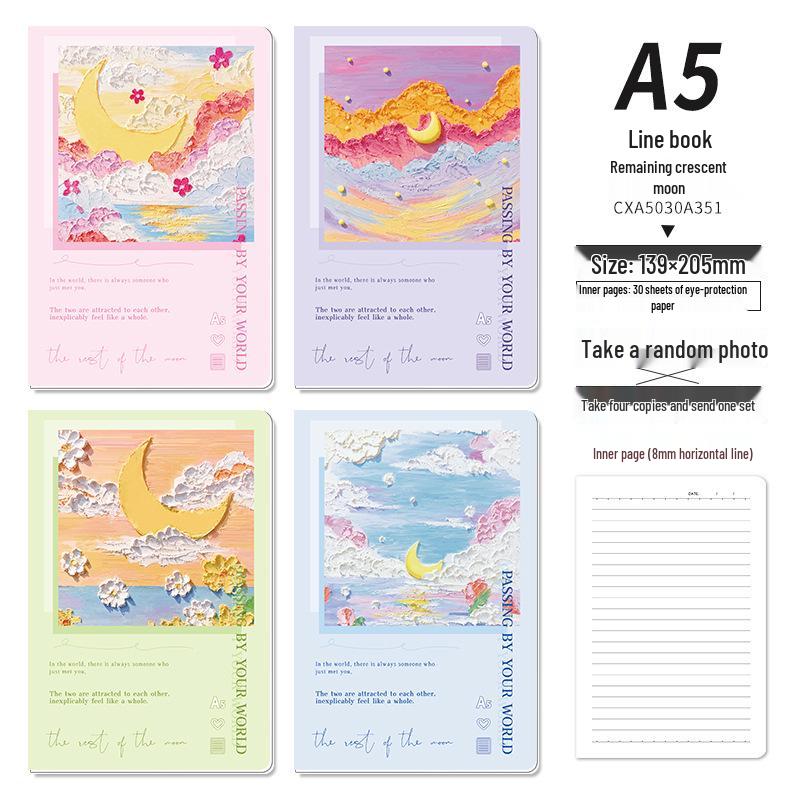 Thread-bound A5 Anime Creative Notebook - Student Diary and Stationery Book