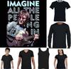 26 JOHN LENNON T-SHIRT  Imagine Guitar Peace Hippie Psychedelic Tee Top Unisex T-Shirt