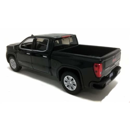 Motormax 2019 GMC Sierra 1500 Denali Crew Cab Pickup Truck in Blue Metallic, 1/24-1/27 Scale Diecast Model Car