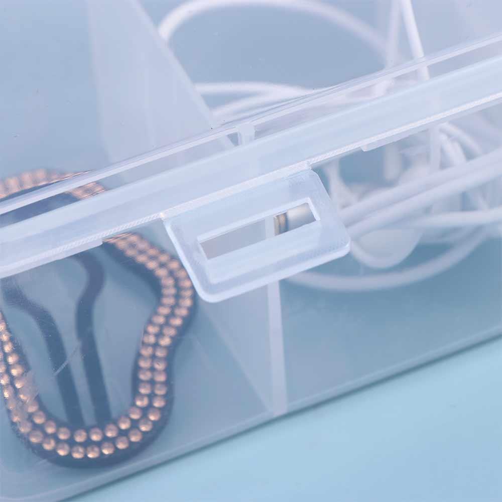 Waterproof Data Cable Storage Box Dustproof Cable Holder 5 Grids Cable Container  Flavoring