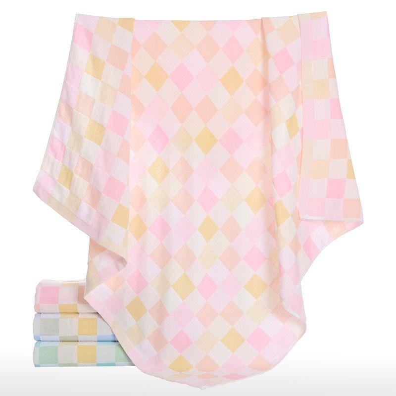 Large All-Cotton Double-Layer Gauze Bath Towel & Swaddling Blanket for Newborns - Absorbent & Breathable