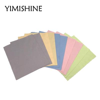 Salviette per occhiali in morbida microfibra da 10 pezzi, colore misto