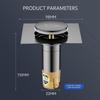 Stainless Steel Press-Type Floor Drain Pedal Type Pop Up Bounce Shower Foot Floor Drain Removable Anti-odor Sewer Floor Strainer