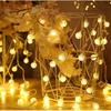 Battery-Powered Outdoor LED Crystal Ball String Lights: Colorful, Flashing Decoration for Camping & Christmas