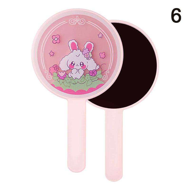 Portable Ins Liquid Shape Heart Mirror Handheld Desktop Cosmetic Mirror Makeup Mirror Travel Metallic High Definition Mirror