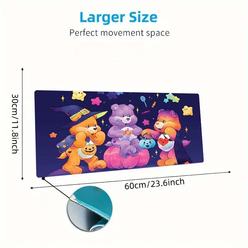 Care Bears2 Print Cushion Non-slip Laptop Tablet Big Mousepad XXL Mat Mini PC Playmat With Lock edge