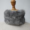 2022 Autumn/Winter Handmade Real Rabbit Fur Knit Triangle Shawl & Women's Pullover Cloak