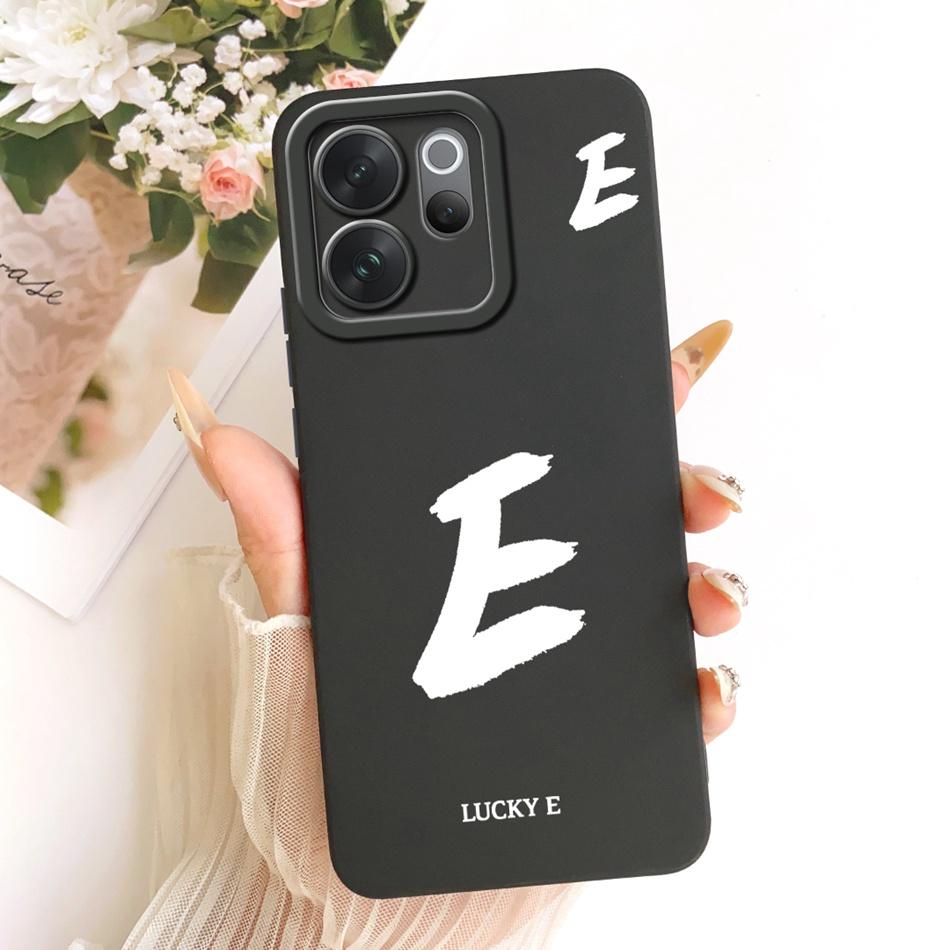 For Vivo V70 / V70 Elite 2026 Lucky Initial Letter Phone Case For Vivo V 70 V70Elite 5G V2538 V2548 Soft Silicone Cases Bumpers