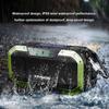 Multi-function FM Radio Outdoor Hand Crank Emergency Radio Waterproof Flashlight Bluetooth-compatible Solar Phone Charger