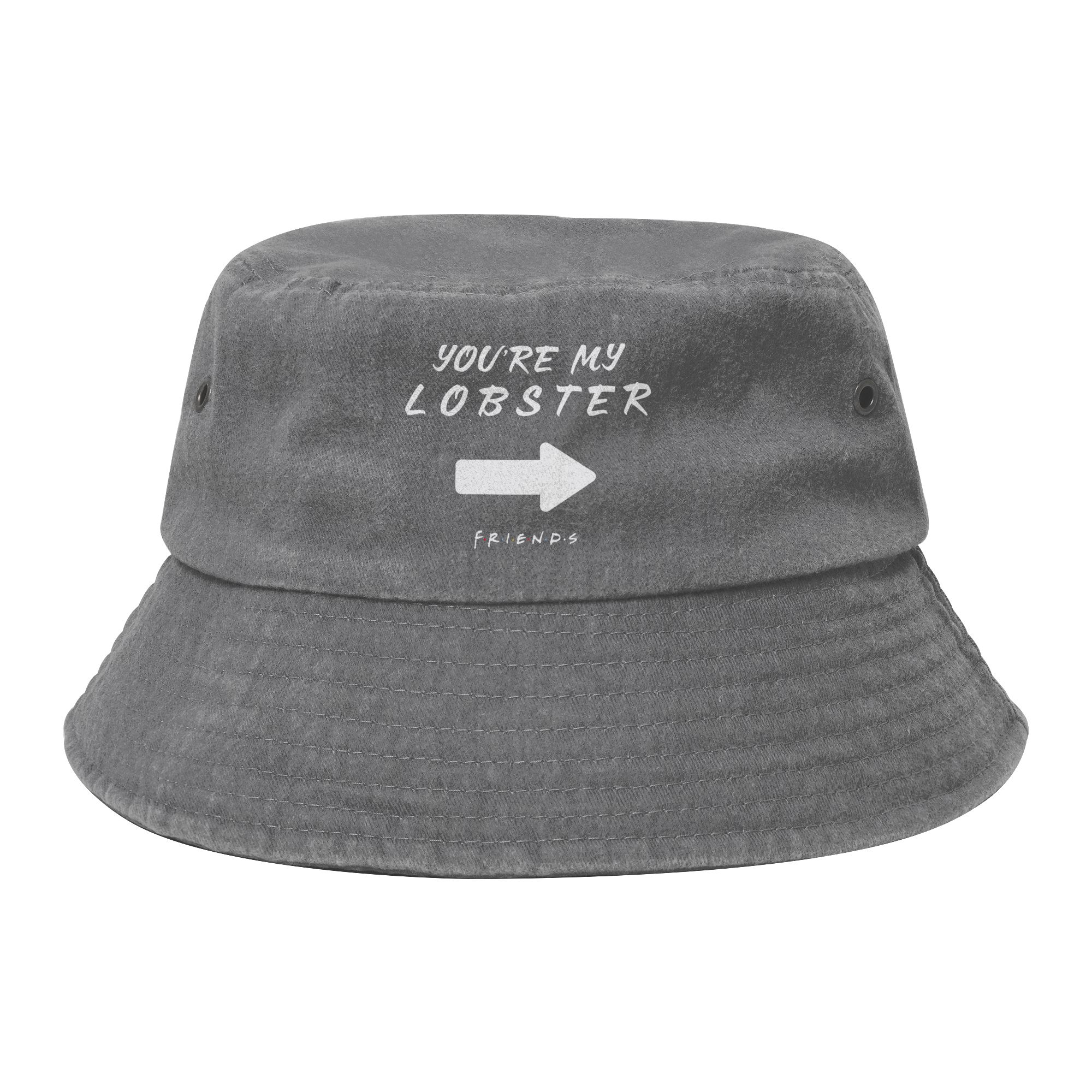 Travel Headwear You are My Lobster Friends TV Show Bucket Hat Streetwear Women Hot Sun Hat  Bob Hat Fishing FisherUnisex Caps One Size