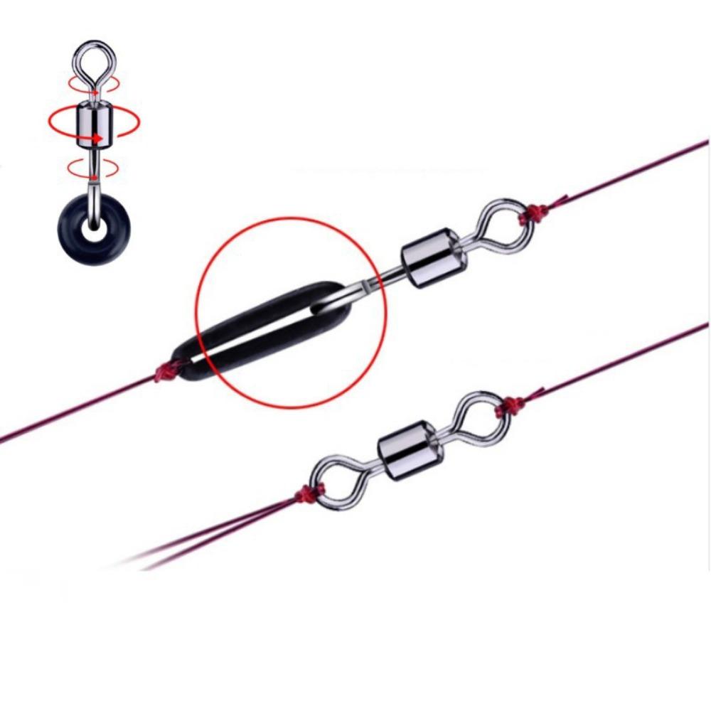 Fishing Tackle Opening Rotating Ring Opening Fishing Swivel Rolling Swivel Fishing Connector