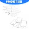 Clear 3 Layer Step Design Serving Tray For Cakes Dessert Display Stable Acrylic Structure Perfect For Celebration Event Home Decors Organizers