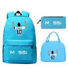 Football Printed Student Backpack Multifunctional Usb Interface Large Capacity Leisure Travel Backpack