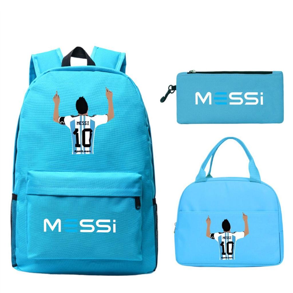 Football Printed Student Backpack Multifunctional Usb Interface Large Capacity Leisure Travel Backpack