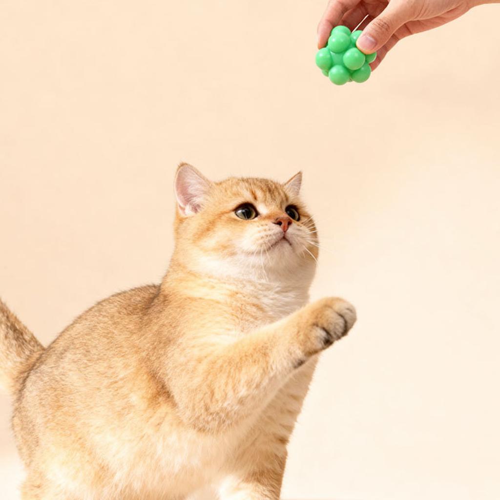 High Elasticity Irregular Bites  Resistant Elastic Ball Cats Toy