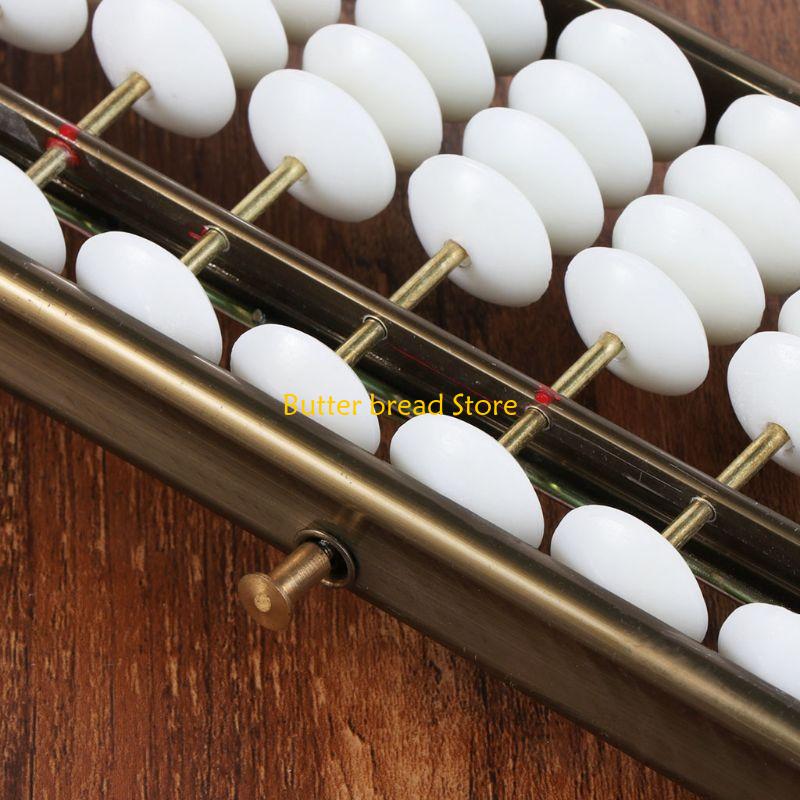 W89C 17 Digits Rods Soroban Standard Abacus Chinese Japanese Calculator Counting Tool
