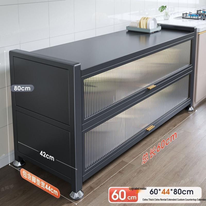 Étagère de Rangement Multifonctionnelle sur Pied et Buffet de Cuisine