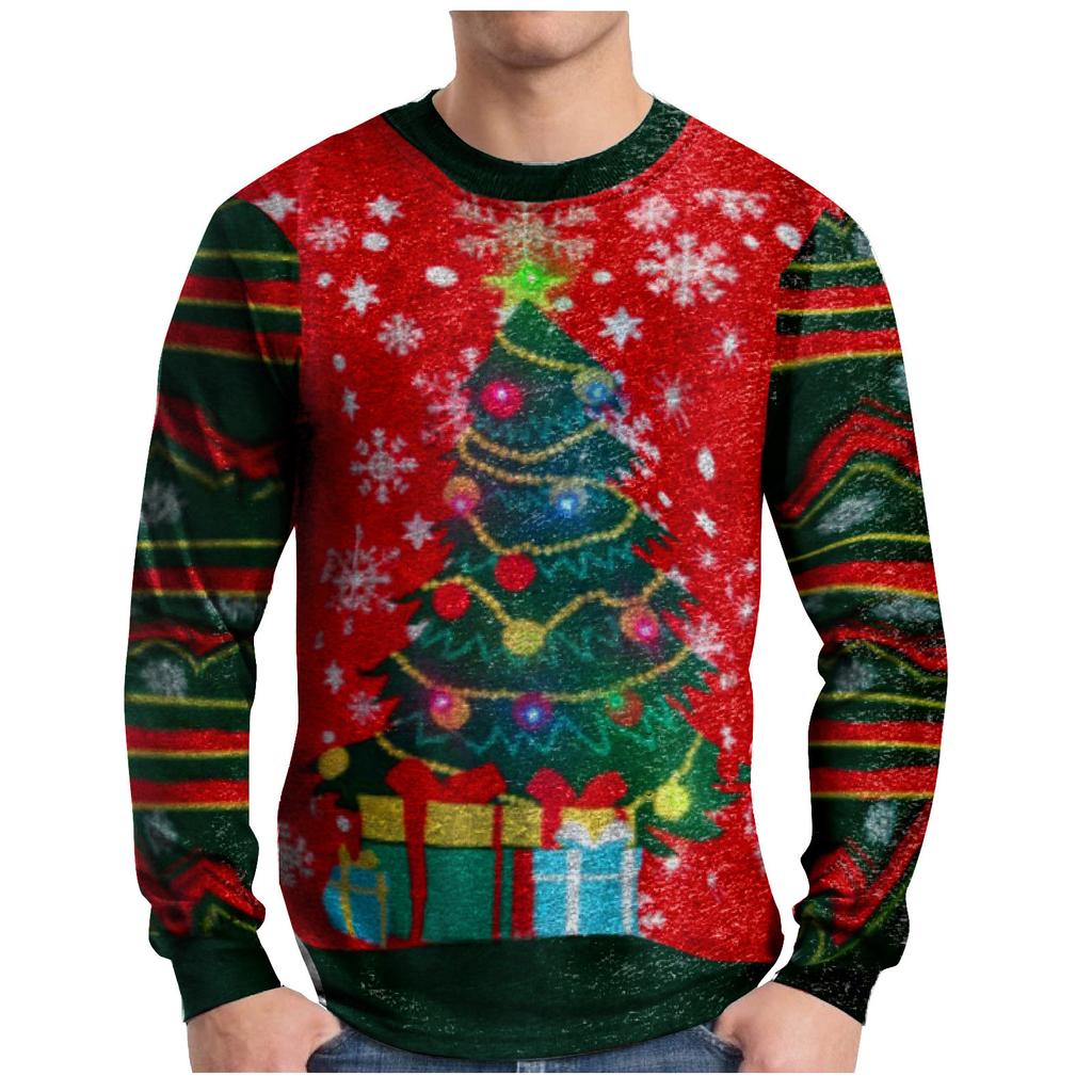 Christmas Round Collar Sweater Spring And  Long Sleeve
