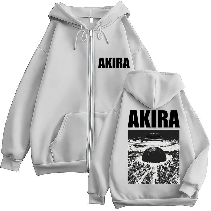 Japanese Anime New Tokyo Akira Zipper Hoodies Movie Science Fiction Masataro Kaneda Tracksuit Men's Loose Fleece Popular
