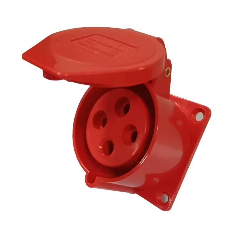 Waterproof IP44 Surface Mounted Industrial Power Socket Plug (3/4/5 Core)
