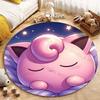 1 Pezzo Pokemon Jigglypuff Stampa Tappeto Rotondo Soggiorno Camera da Letto Tavolo e Sedia Divano Stanza dei Bambini Tappeto Decorativo Tappeto Potdemiel