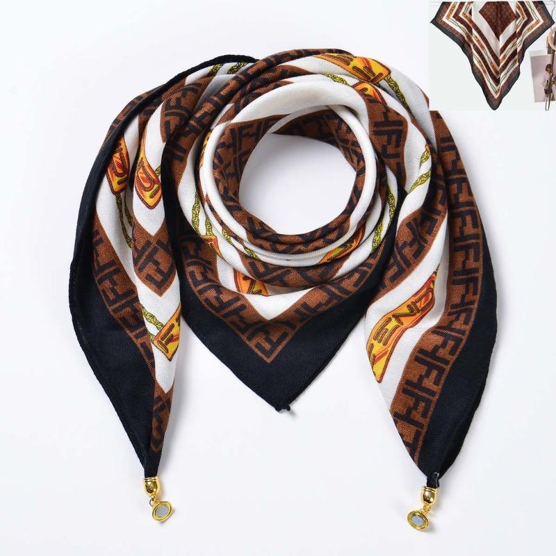 Idyllic small fresh women's imitation silk square scarf silk scarf temperament versatile scarf shawl heat
