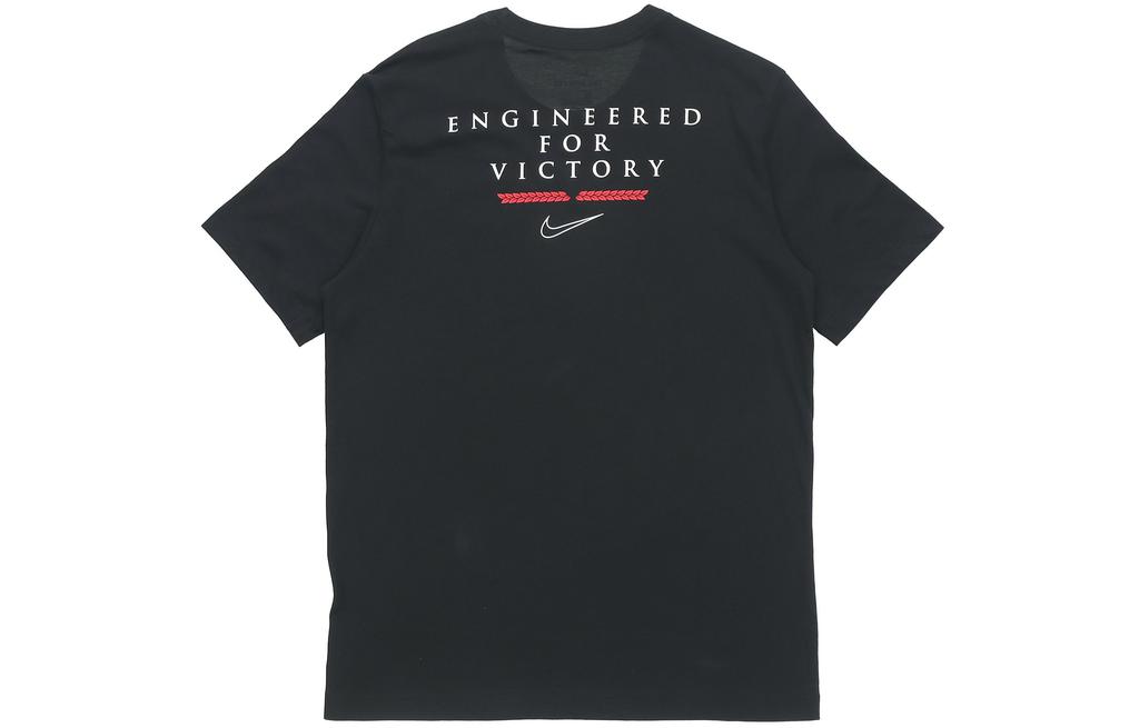 Nike T Shirts Men's Black Crew Neck Moderate Straight Fit CV1039-010