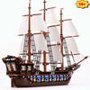 NEW 1664pcs Pirates Ship Imperial Caribbean Building Blocks Set Flagship Model Compatible 10210 18007 Birthday Gifts For Kids