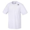 DUNLOP Tennis and Badminton Short Sleeve Game T-Shirt, Moisture-Wicking, Quick-Drying, DAL8445, 2024FW, White, Size L