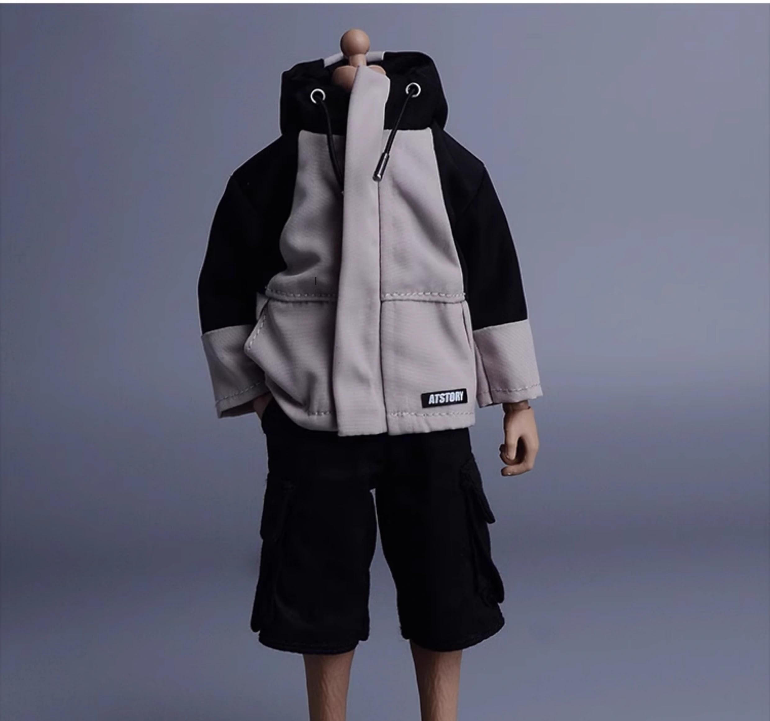 

[TOYBARJAPAN] 112 scale action figure male man s body hiking hooded zipper jacket (body, shirt, pants and shoes not included)