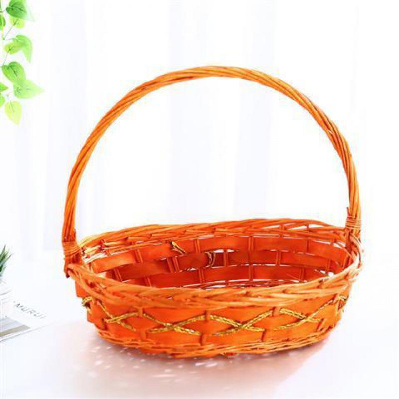 Rattan Woven Fruit & Egg Gift Basket