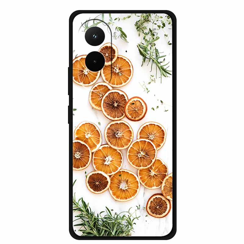 Christmas Phone Case For Poco M7 4G Case Christmas Tree Black Silicone Bumper For Xiaomi Poco M7 4G Cover PocoM7 Cartoon Coque