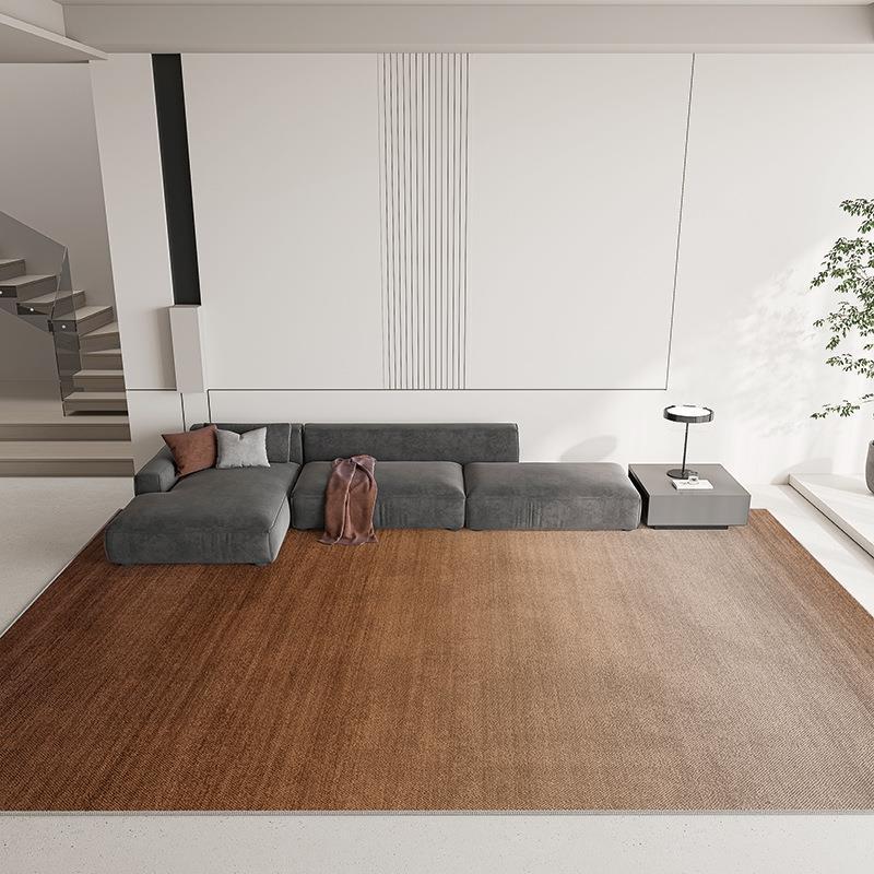 Solid Color Simple Wind Insulation Cool Absorbent Carpet Easy To Take Care Of Large Area Crystal Velvet Carpet Home WearResistant Carpet Living Room