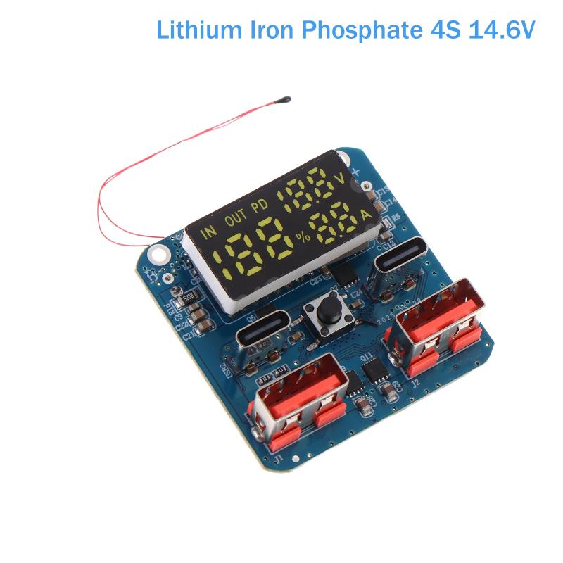 Versatile 4S PD 20V 5A 100W Boost Module High Power Charge Discharge Unit for DIY Projects Battery Management and Lab Experiments