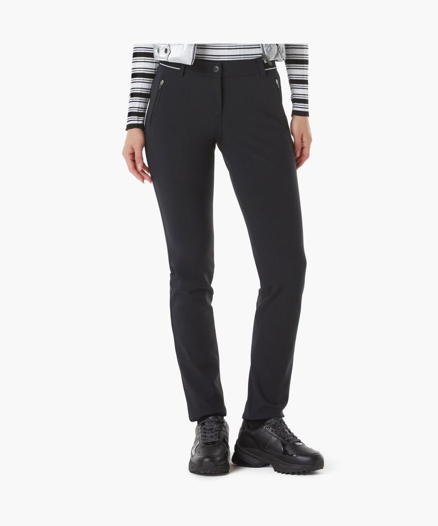 LECOQ GOLF Women'S Side Band Zipper Point Bonded Slim Straight Pants (Gp422Lpto1)