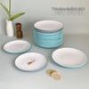 Thickened Two-Tone Melamine Round Serving Plate