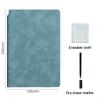 1 conjunto de caderno de quadro branco reutilizável com caneta de quadro branco, pano de apagamento, bloco de notas de couro, planejador semanal, portátil, elegante, escritório