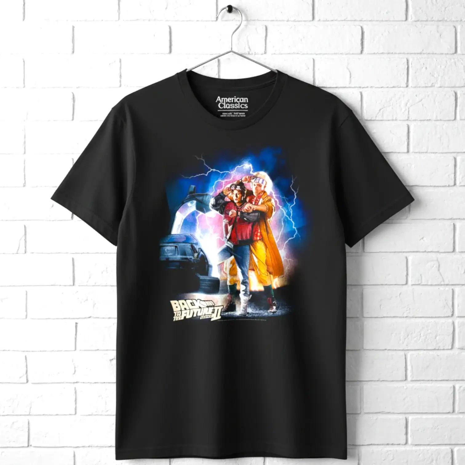 Back to The Future Part 2 Time Travel Men s T Shirt L