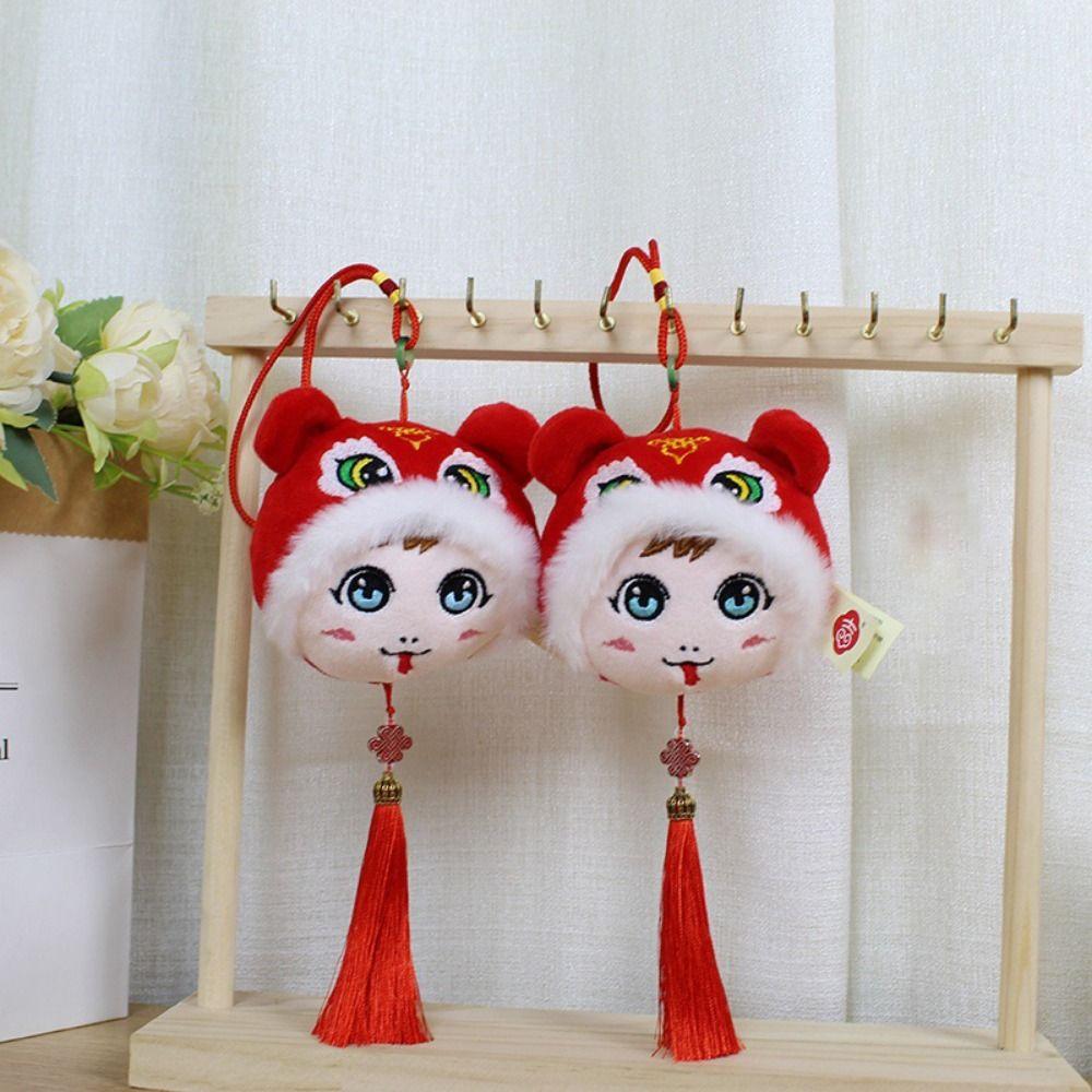 Handmade Snake Keychain Pendants Cartoon Zodiac Snake Mascot Spring Festival