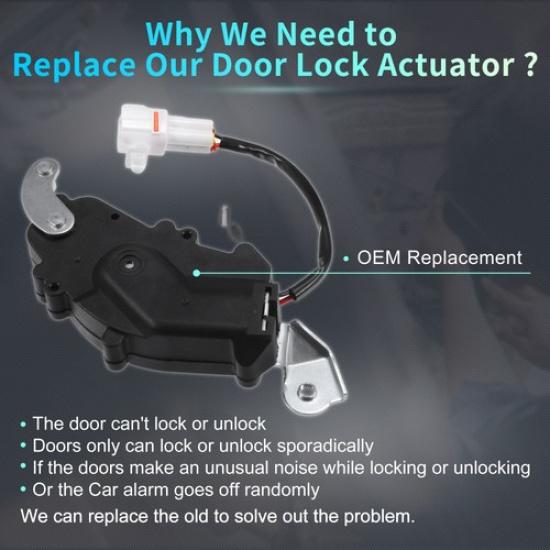 Hinterer linker Türschloss-Aktuatormotor mit Kabel passend für Lexus LX450 Nr. 6914060010