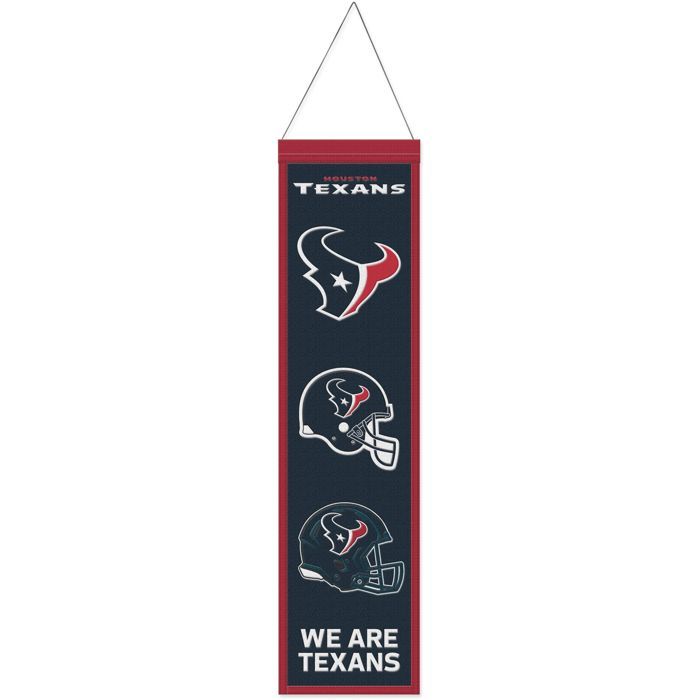 Bannière - WINCRAFT - NFL Teams EVOLUTION - 80x20cm - 70% Laine - Houston Texans