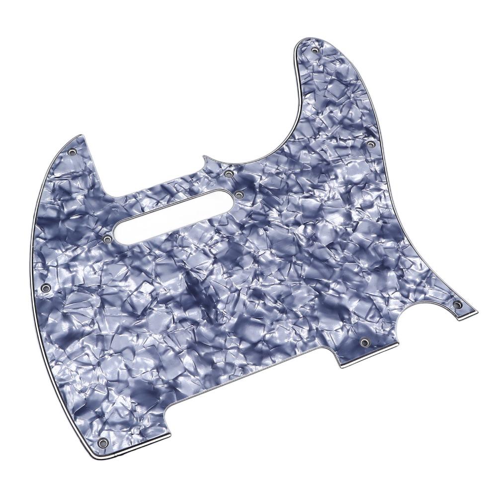 Gray Pearl/Blue Pearl Guitar Pickguard 4Ply TL Pickguard For Telecaster Guitar