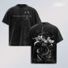 Kyoraku Shunsui BLEACH T-shirt Anime Trendy Y2k Washed Oversized T Shirt Men's Clothing Summer Short Sleeve Cotton Tees Tops