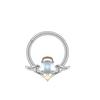 Stainless Steel Bee Nose Ring Seamless Ring Nose Droplet Oil Bee Ear Cartilage Puncture