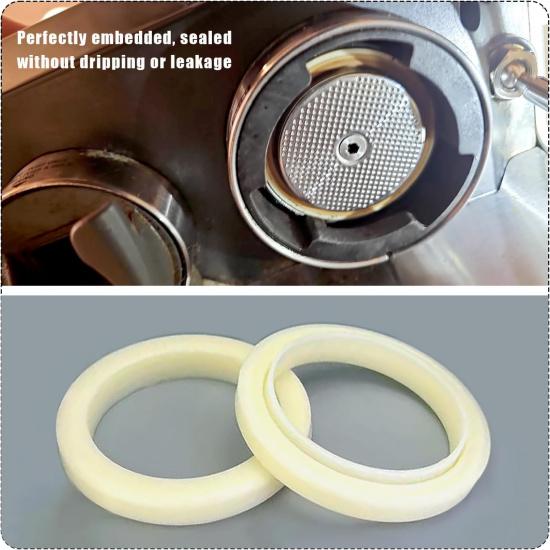 2PCS 54mm Silicone Steam Ring for Breville Espresso Machine 878/870/860/880/810/840/450/500 and Sage 880/878/875/870/810/500, BPA-Free Grouphead