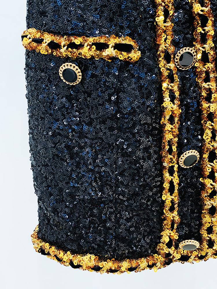 High-End Socialite Spring 2026 Beaded Chain Bandeau Dress