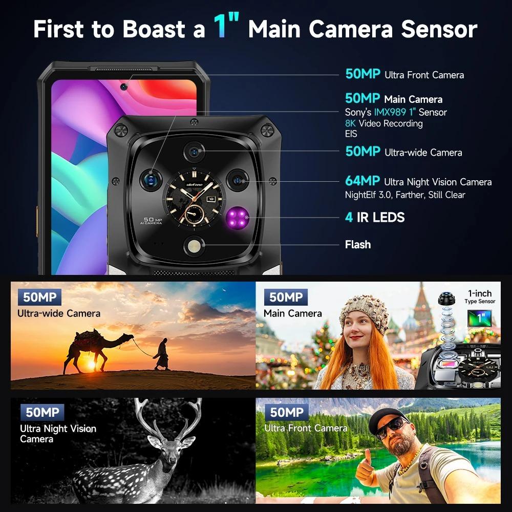 Ulefone Armor 28 Pro 5G AI Rugged Phone 512GB ROM 120W MTK Dimensity 7300 10600mAh 6.67”AMOLED 64MP Smartphone